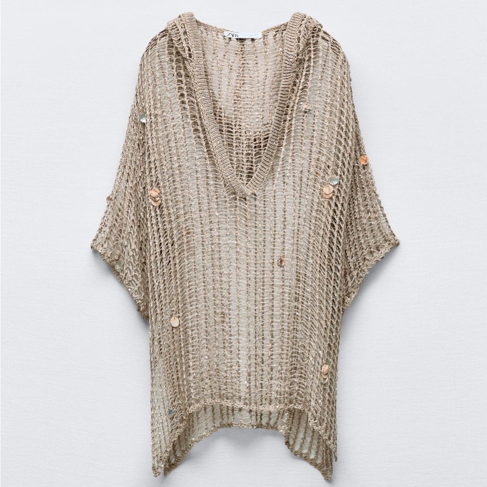 NWOT. Sequin Metallic Thread Knit Tunic